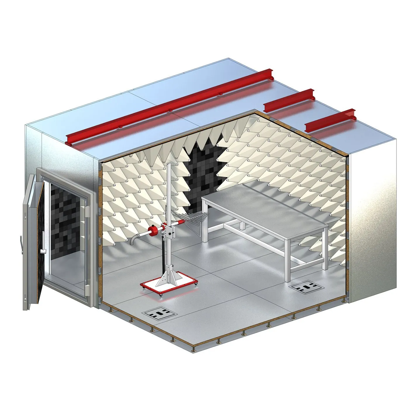 Компактная гибридная камера для испытаний на ЭМС в соответствии со специальным назначением