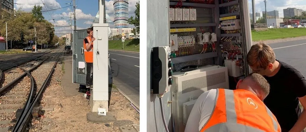 Монтаж ПЛК в шкафу автоматики