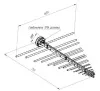 Измерительная логопериодическая антенна СКАРД-Электроникс П6-122