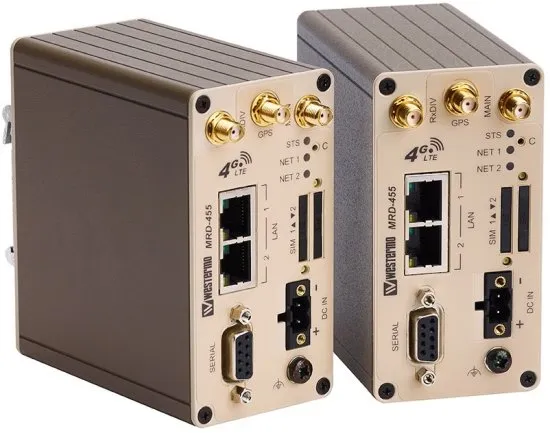 Промышленные маршрутизаторы 4G мобильные широкополосные Westermo MRD-455