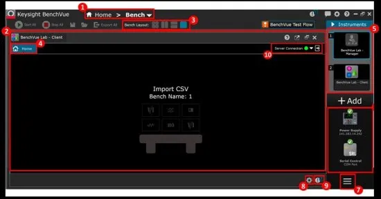 Программное обеспечение для управления лабораторией Keysight BenchVue Lab BV9111B