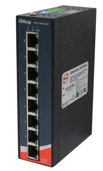10-портовый промышленный коммутатор ORing IPS-1080-24V