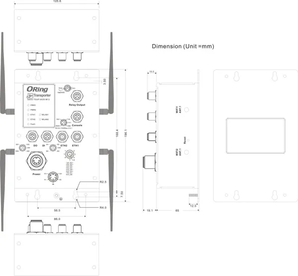 Промышленные точки доступа беспроводные ORing TGAP-6620-M12