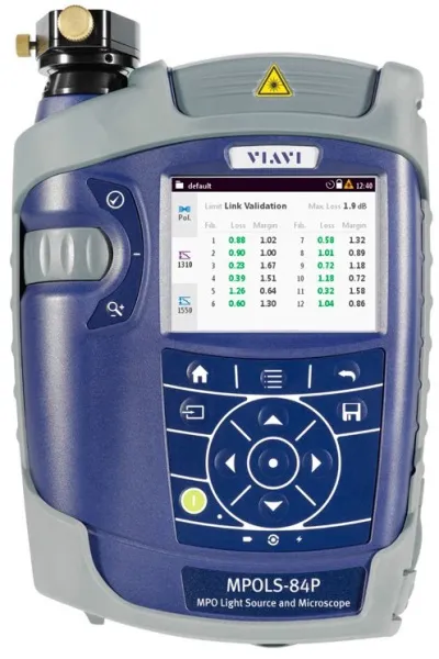 Решение для тестирования оптических потерь многоволоконных кабелей VIAVI MPOLx