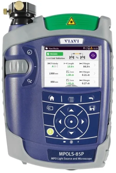 Решение для тестирования оптических потерь многоволоконных кабелей VIAVI MPOLx