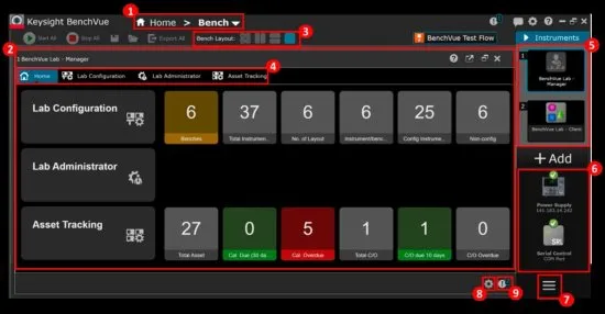 Программное обеспечение для управления лабораторией Keysight BenchVue Lab BV9111B