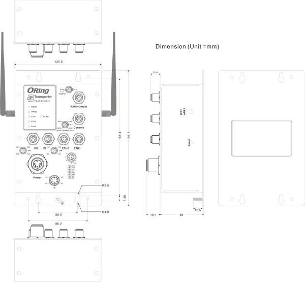 Промышленные точки доступа беспроводные ORing TGAP-620-M12