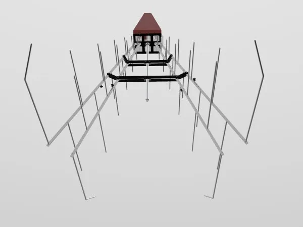 Двусложенная логопериодическая излучающая антенна ANTENAX BME-LP 9129