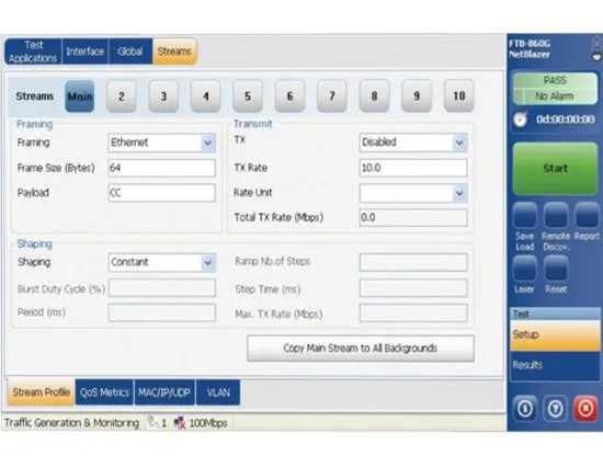 Тестер Ethernet EXFO FTB-860 NetBlazer