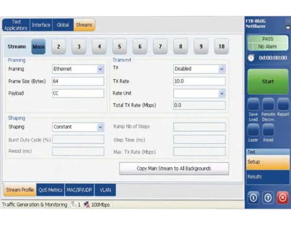Тестер Ethernet EXFO FTB-860 NetBlazer