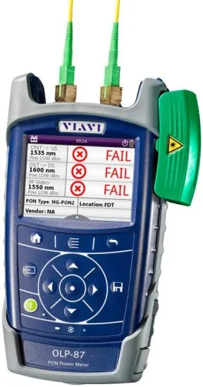 Селективные измерители оптической мощности для PON сетей VIAVI SmartClass Fiber OLP-87 и OLP-87P