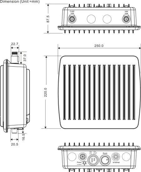 Промышленные точки доступа беспроводные ORing TGAP-W610+-M12