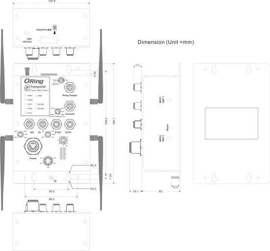 Промышленные маршрутизаторы 3G ORing TGAR-1662-3G-M12