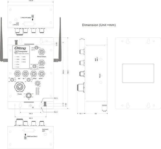 Промышленные маршрутизаторы 3G ORing TGAR-2062-3G-M12