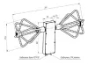 Приемная измерительная биконическая активная антенна СКАРД-Электроникс П6-221