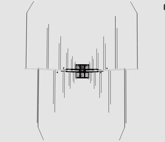 Двусложенная логопериодическая излучающая антенна ANTENAX BME-LP 9129