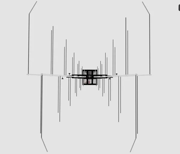 Двусложенная логопериодическая излучающая антенна ANTENAX BME-LP 9129