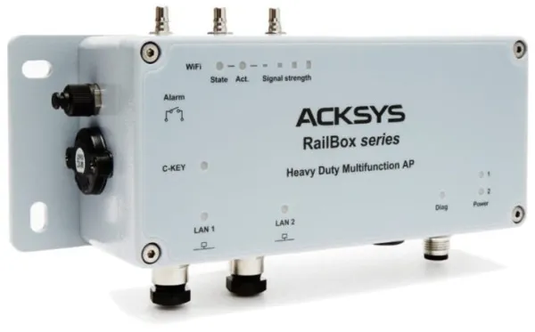 Промышленная точка доступа Wi-Fi 802.11ac / ретранслятор для железных дорог ACKSYS RailBox