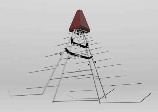 Двусложенная логопериодическая излучающая антенна ANTENAX BME-LP 9129