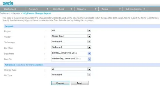 Система контроля и управления конфигурацией параметров сети InfoVista Xeda