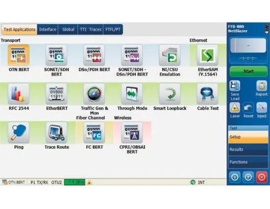 Оптический, Ethernet и мультисервисный тестер EXFO FTB-700G