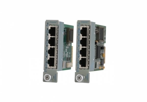 4-х портовый управляемый Fast Ethernet коммутатор Omnitron iConverter 4Tx