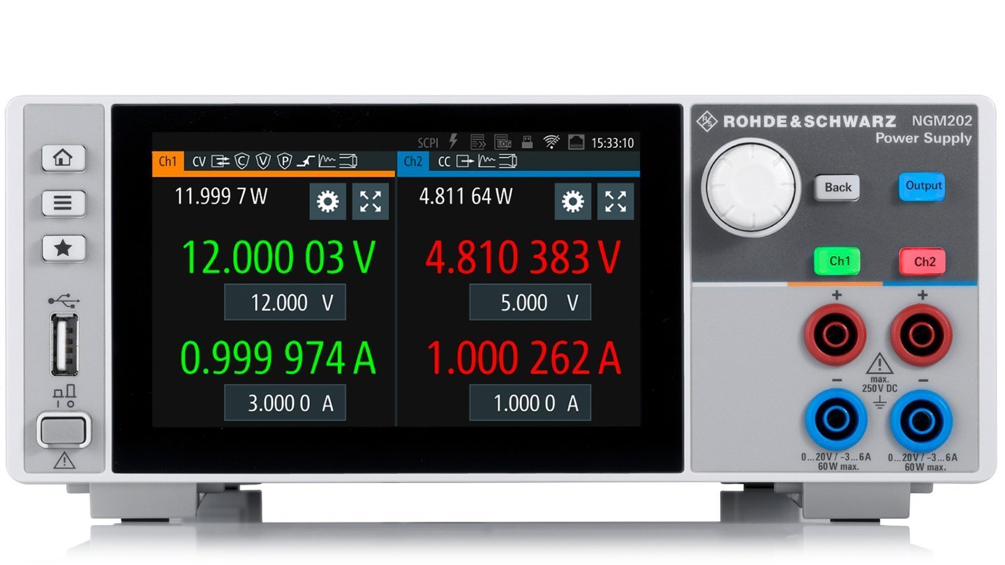 Прецизионные источники питания Rohde & Schwarz серии NGM200