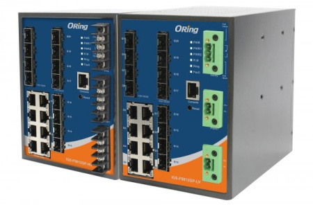 Промышленные коммутаторы 20-портовые управляемые Gigabit Ethernet ORing IGS-P9812GP