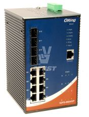 Промышленные управляемые 12-портовые Gigabit Ethernet коммутаторы ORing IGPS-9084GP с поддержкой PoE