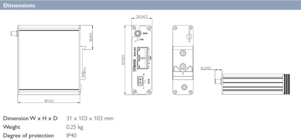 Промышленные маршрутизаторы М2М / 3G Westermo MRD-305-DIN Промышленные маршрутизаторы М2М / 3G Westermo MRD-305-DIN