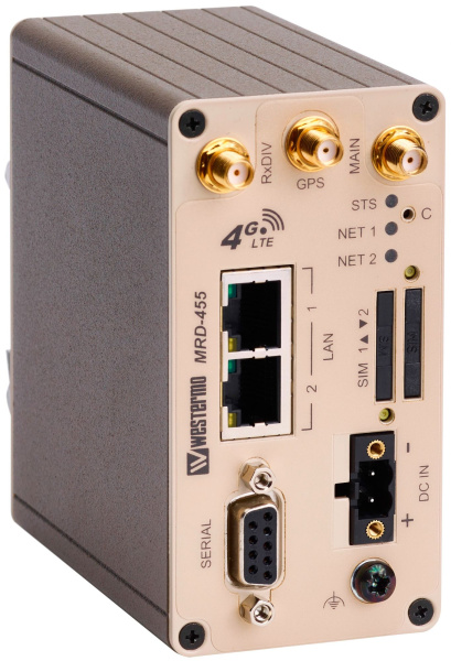 Промышленные маршрутизаторы 4G мобильные широкополосные Westermo MRD-455 Промышленные маршрутизаторы 4G мобильные широкополосные Westermo MRD-455
