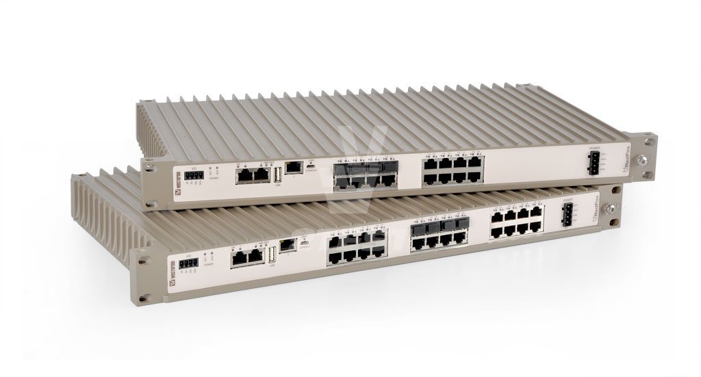 Функции Промышленные коммутаторы Gigabit Ethernet с функцией маршрутизации Westermo RedFox RFIR-227-F4G-T7G-AC(DC)