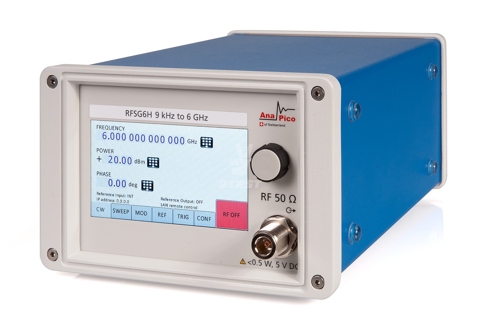 Купить Генератор сигналов высокой мощности AnaPico RFSG6H с диапазоном частот от 9 кГц до 6 ГГц