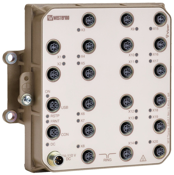 Управляемые 20-портовые коммутаторы 3 уровня с поддержкой PoE Westermo Viper-220A