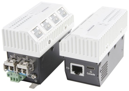 Микро-коммутаторы встраиваемые 7-портовые 10 Gigabit Ethernet MICROSENS с опцией PoE++