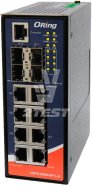 Компактный управляемый 12-портовый Gigabit Ethernet PoE-коммутатор ORing IGPS-9084GP-LA