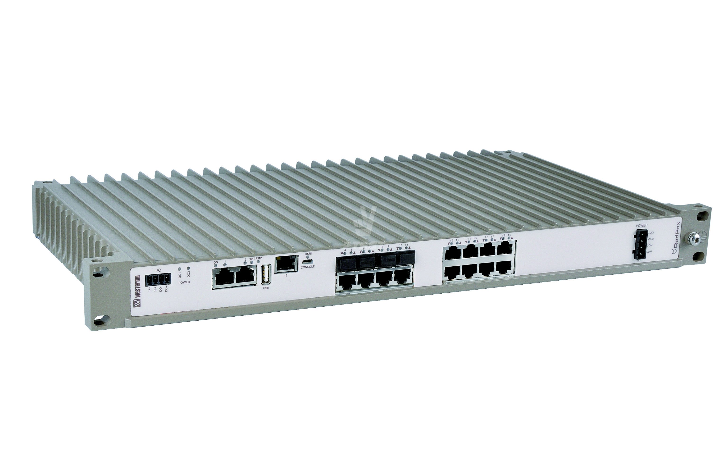 Поставка Промышленные коммутаторы Gigabit Ethernet с функцией маршрутизации Westermo RedFox RFIR-219-F4G-T7G-AC(DC)
