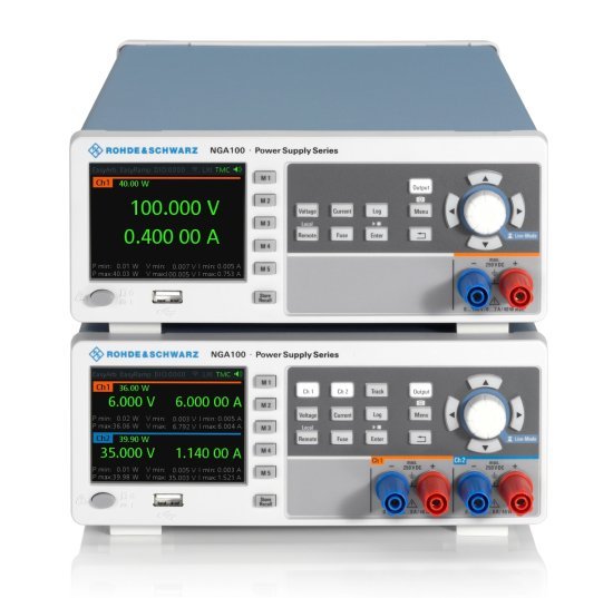 Линейные источники питания постоянного тока Rohde & Schwarz серии NGА100 Линейные источники питания постоянного тока Rohde & Schwarz серии NGА100