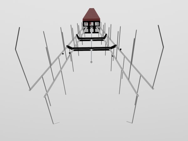 Двусложенная логопериодическая излучающая антенна ANTENAX BME-LP 9129