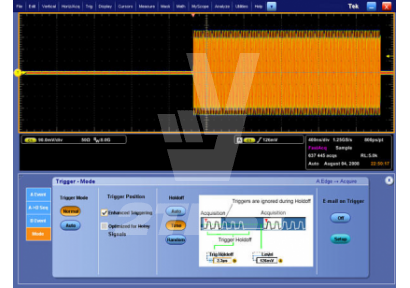 Поставка Программное обеспечение векторного анализа сигналов (VSA) Tektronix SignalVu для осциллографов