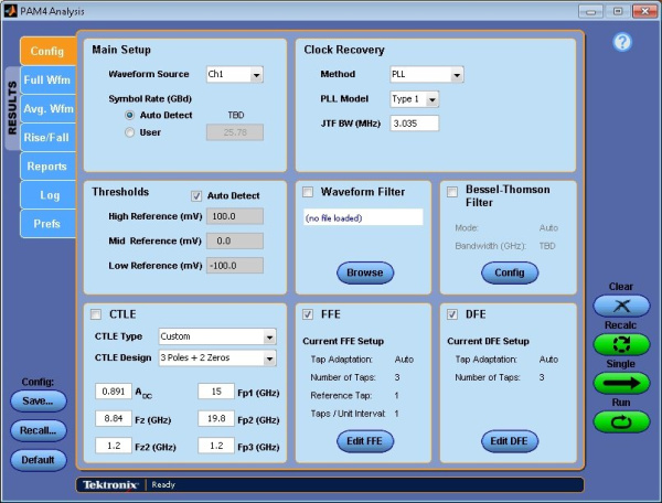 Программное обеспечение для анализа PAM4 в системах 400G