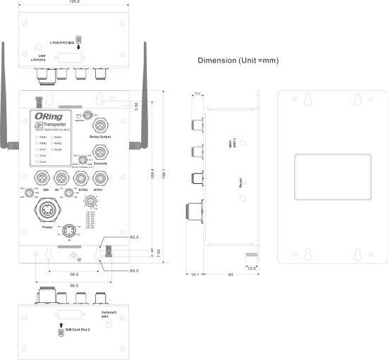 Промышленные маршрутизаторы 3G ORing TGAR-2062-3G-M12 Промышленные маршрутизаторы 3G ORing TGAR-2062-3G-M12