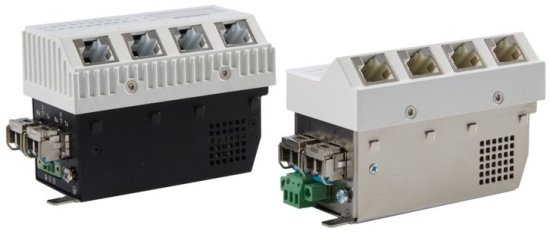 Микро-коммутаторы встраиваемые 7-портовые 10 Gigabit Ethernet MICROSENS с опцией PoE++