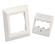 3-модульная лицевая панель 80 x 80 мм Panduit - комплект CFPE3AWY