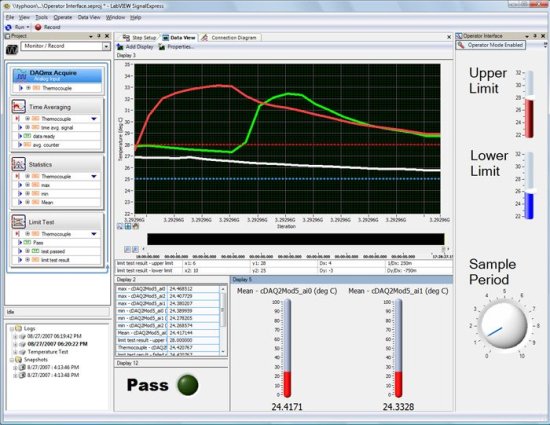 Функциональное ПО для регистрации данных SignalExpress Функциональное ПО для регистрации данных SignalExpress