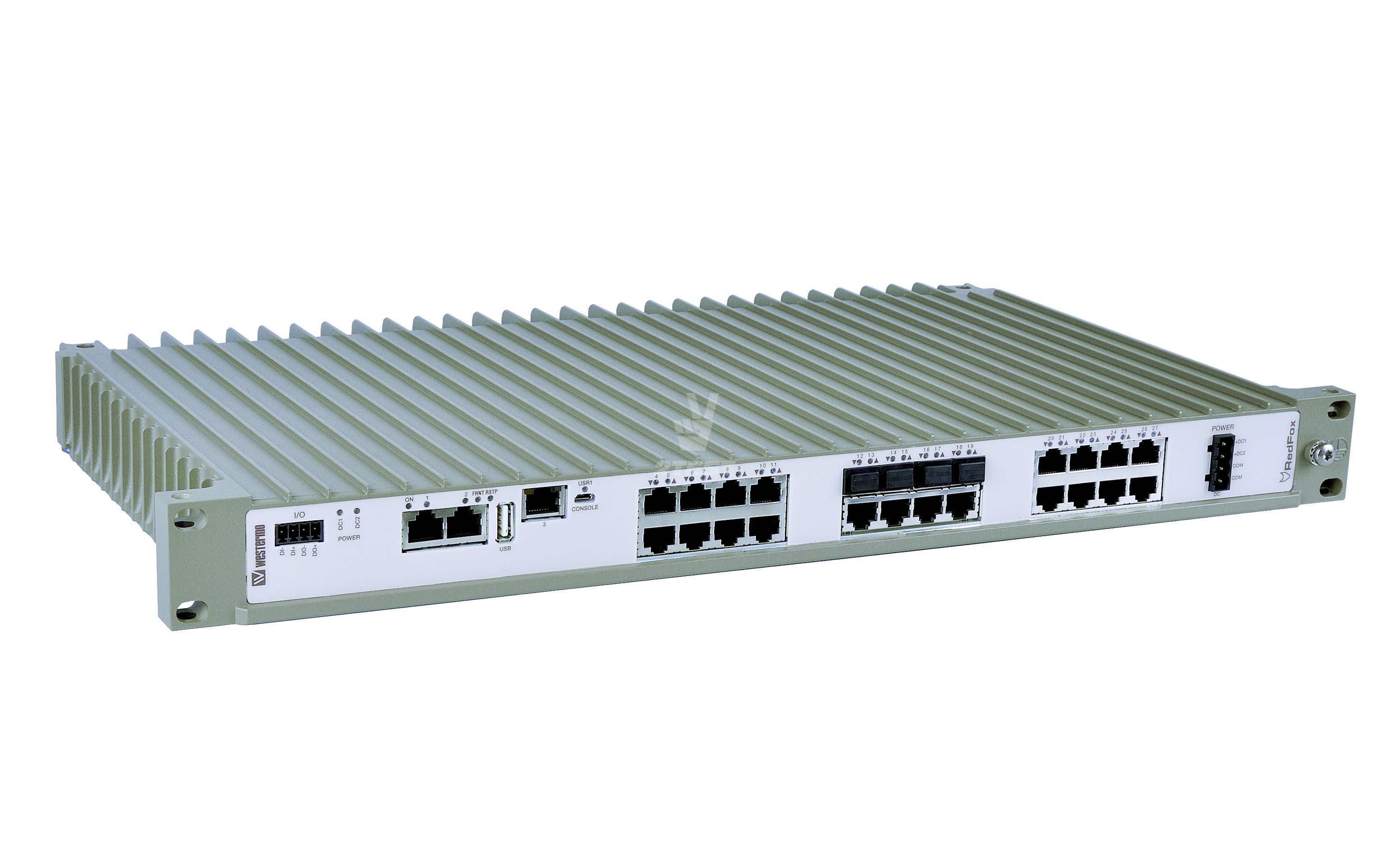 Поставка Промышленные коммутаторы Gigabit Ethernet с функцией маршрутизации Westermo RedFox RFIR-227-F4G-T7G-AC(DC)