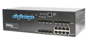 Промышленные коммутаторы настольные управляемые Gigabit Ethernet 3-го уровня ORing DGS-9812GP-AIO_S