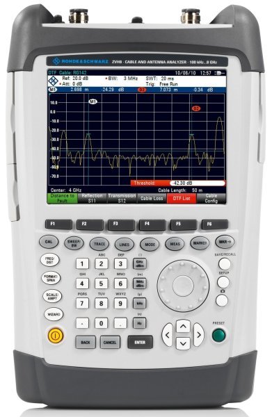 Анализаторы кабельных трактов и антенн Rohde & Schwarz ZVH Анализаторы кабельных трактов и антенн Rohde & Schwarz ZVH
