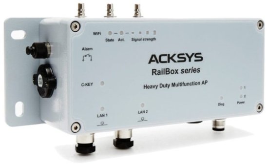 Промышленная точка доступа Wi-Fi 802.11ac / ретранслятор для железных дорог ACKSYS RailBox