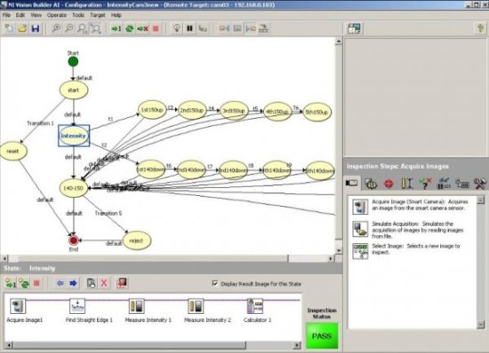 Комплексная среда для разработки машинного зрения Vision Builder for Automated Inspection